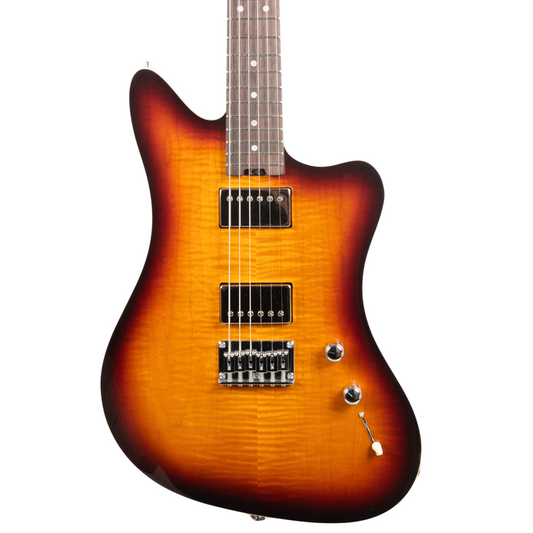 CROSSFIRE CUSTOM GUITAR-X PICKUP SWAPPING - BURNT WHISKERBURST #CC0001
