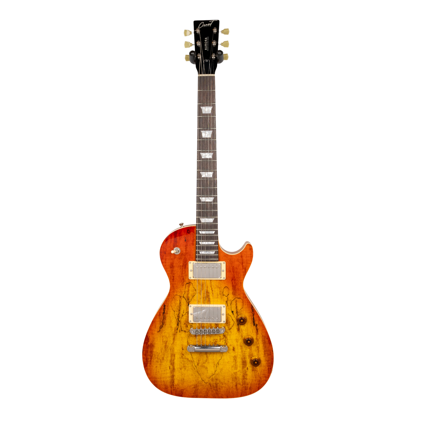 AURORA CUSTOM MP2 GUITAR-X PICKUP SWAPPING - WHISKERBURST #32346 (INCLUDES FREE HISCOX HARDCASE)