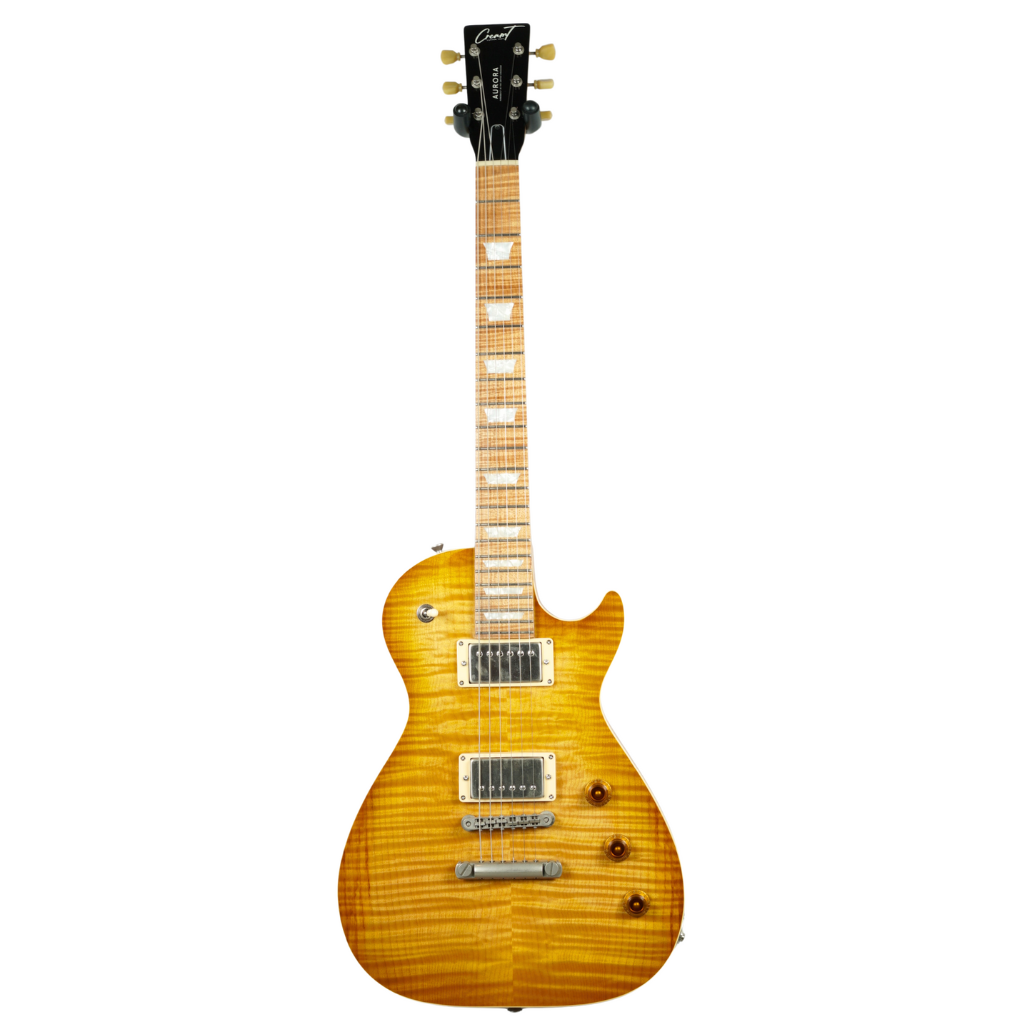 AURORA CUSTOM MP2 "CREAM DE LA CREME" GUITAR-X PICKUP SWAPPING - NAKED WHISKERBURST #32342