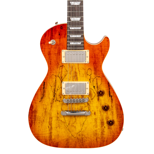 AURORA CUSTOM MP2 GUITAR-X PICKUP SWAPPING - WHISKERBURST #32346 (INCLUDES FREE HISCOX HARDCASE)