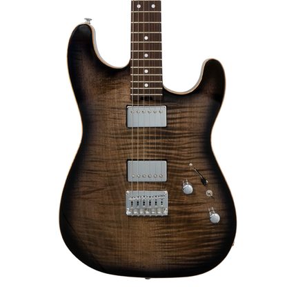 POLARIS CUSTOM HH GUITAR-X - BLACK HOLE BURST #00476