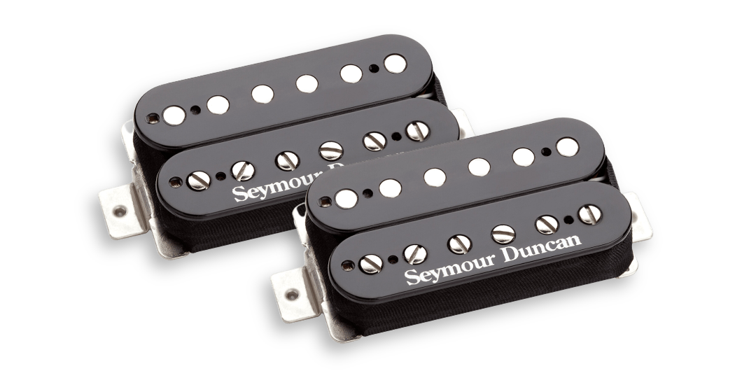 Seymour Duncan Hot Rodded Humbucker Pickup Set (SH-2n & SH-4) Black with Guitar-X Pickup Swapping Mounts