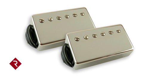 Lollar Low Wind Imperial Humbucker Set 4 Conductor Nickel with Relish Mount