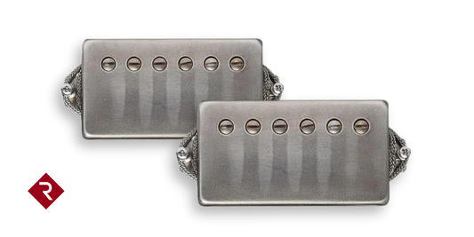 Lollar Low Wind Imperial Humbucker Set 4 Conductor Aged Nickel with Relish Mount